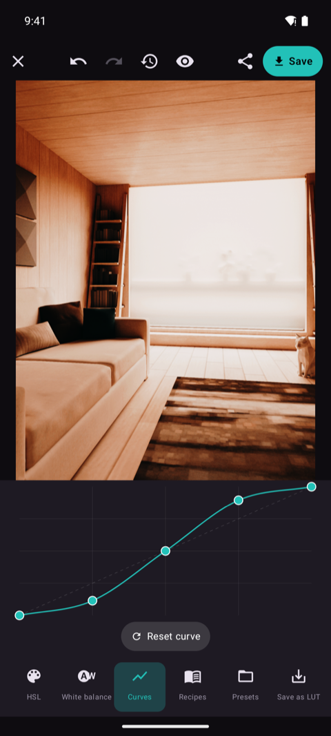 Filmode Lab curves tool